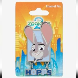 NWT Disney Zootopia 2 Judy Hopps Portrait Enamel Pin